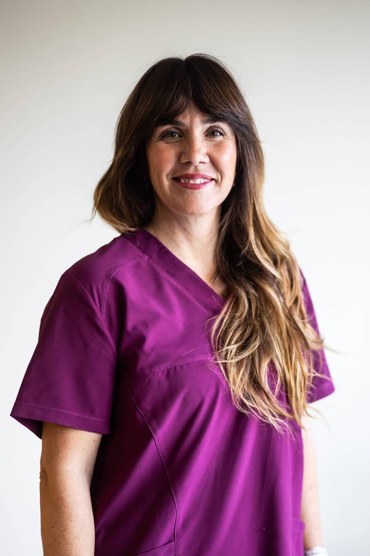 Patricia Roldán Otero, odontóloga de ortodoncia, sonriendo